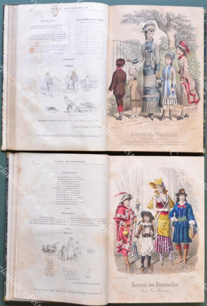 JOURNAL DES DEMOISELLES. Annata 1879 e 1882