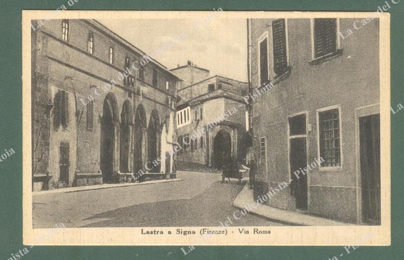LASTRA A SIGNA, Firenze. Via Roma. Cartolina d'epoca non viaggiata, …