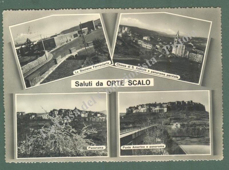 Lazio. ORTE SCALO, Viterbo. Cartolina d&#39;epoca viaggiata
