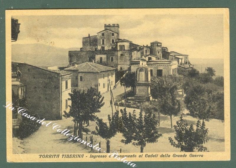 Lazio. TORRITA TIBERINA, Roma. Ingresso al paese. Cartolina d&#39;epoca viaggiata.
