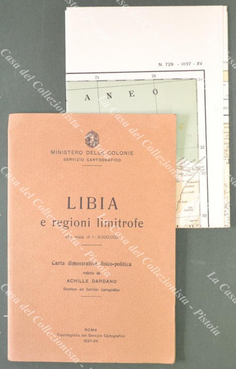 LIBIA e regioni limitrofe.Servizio Cartografico del Ministero delle Colonie, Roma …