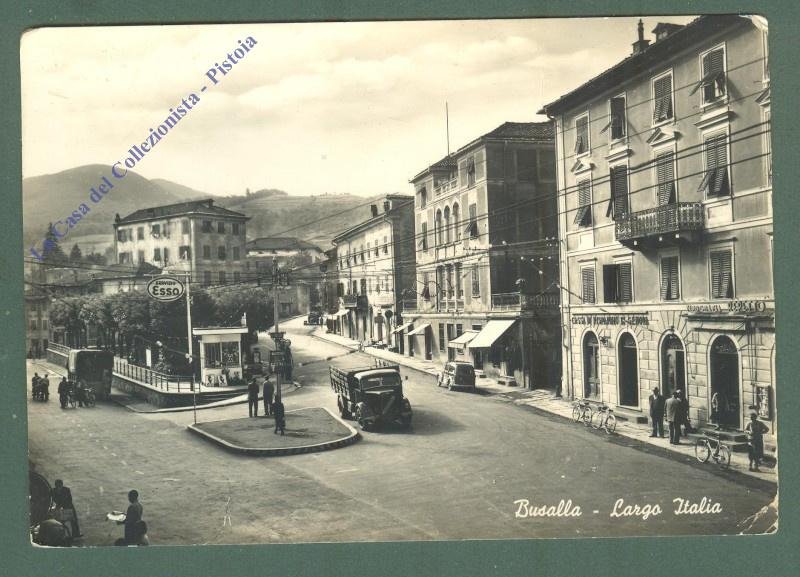Liguria. BUSALLA, Genova. Largo Italia. Cartolina d'epoca viaggiata | Immagine principale