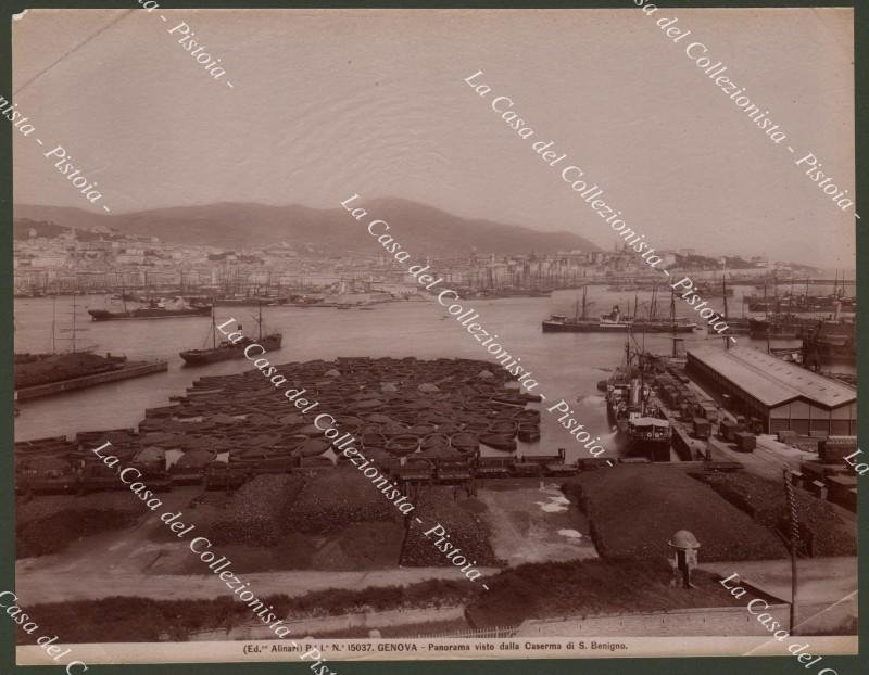 Liguria. GENOVA. Panorama di S. Benigno. Grande fotografia originale, fine …