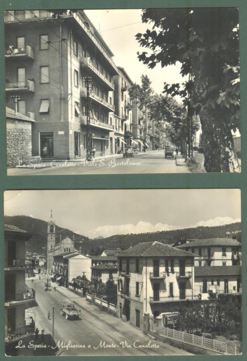 Liguria. LA SPEZIA. Migliorina Monte e Canaletto. Due cartoline d&#39;epoca …