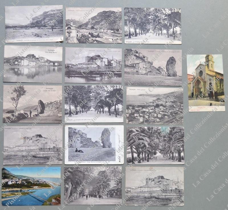 Liguria. VENTIMIGLIA, Imperia. 16 cartoline d&#39;epoca, di cui 9 viaggiate