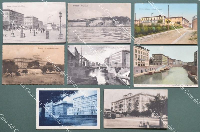 LIVORNO. 8 cartoline spedite tra il 1903 ed il 1916 …