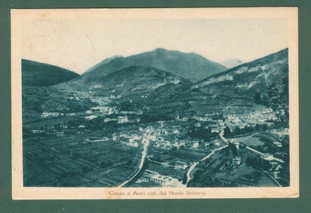 Lombardia. CANZO e ASSO, Como. Panorama del monte Scioscia. Cartolina …