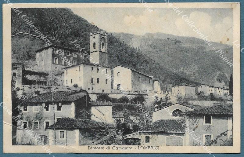 LOMBRICI, Camaiore, Lucca. Cartolina d&#39;epoca, circa 1920