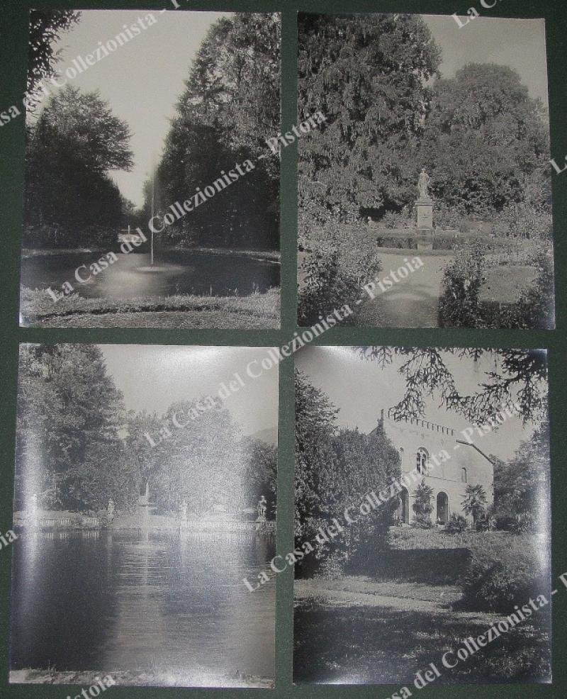 LUCCA. Villa Manzi. 4 foto originali Brogi, circa 1920