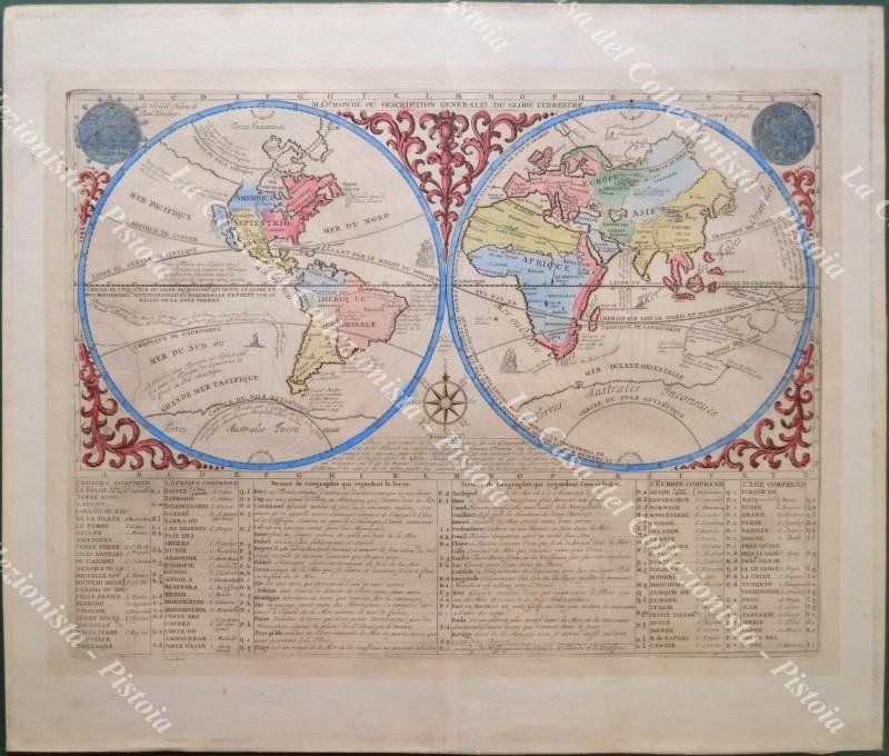 MAPPAMONDO. MAPP. MONDE OU DESCRIPTION GENERALE DU GLOBE TERRESTRE.Tratta da …