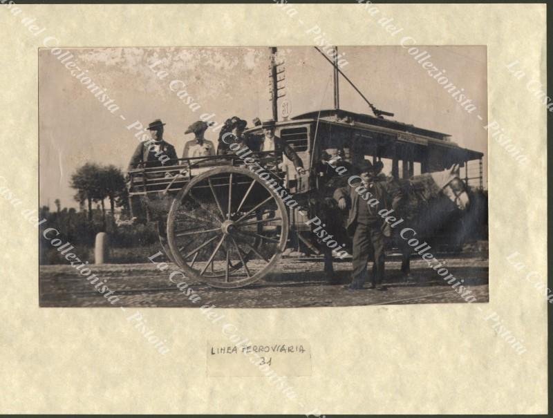 MILANO. LINEA TRAMVIARIA 31. Foto d&#39;epoca, anni &#39;20. Primo piano …