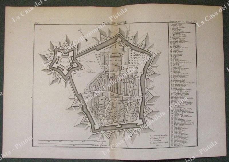 MODENA. ANNO 1796. &quot;Plan de Modene&quot;. Da &quot;Voyage en Italie&quot; …