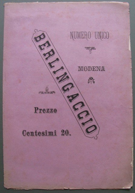 Modena. Berlingaccio. Numero unico del 24 febbraio 1881