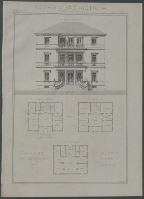 MODENA. Villa Benassati alle fornaci.