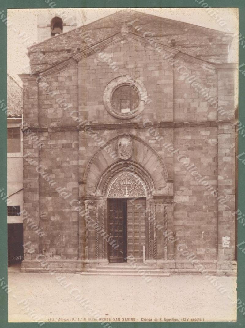MONTE SAN SAVINO, Arezzo. Chiesa di S.Agostino. Foto originale Alinare, …
