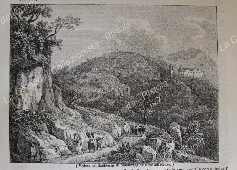 MONTEVERGINE, Campania. Veduta generale. Poliorama Pittoresco 1838. Intero fascicolo