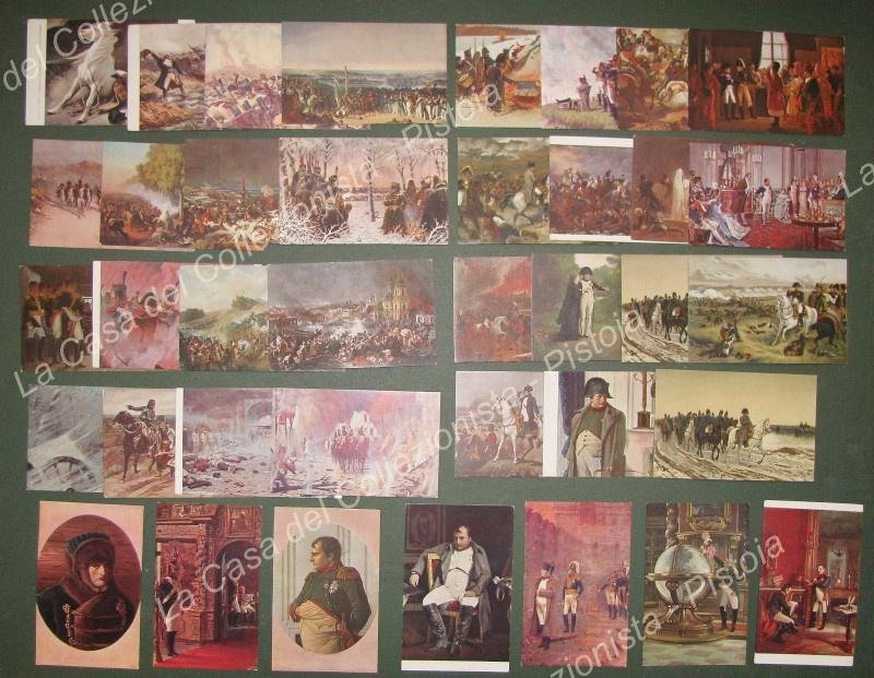 NAPOLEONE e le sue battaglie. 38 cartoline d&#39;epoca policrome di …