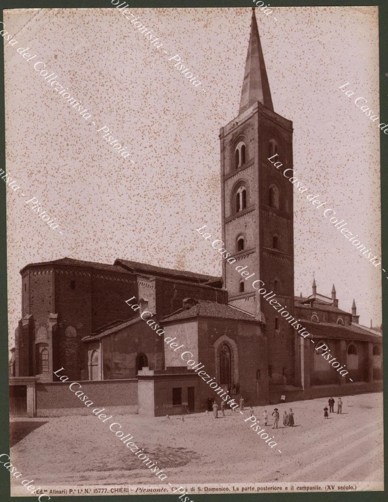 Piemonte, Torino. CHIERI. Chiesa di S. Domenico. Fotografia originale, fine …