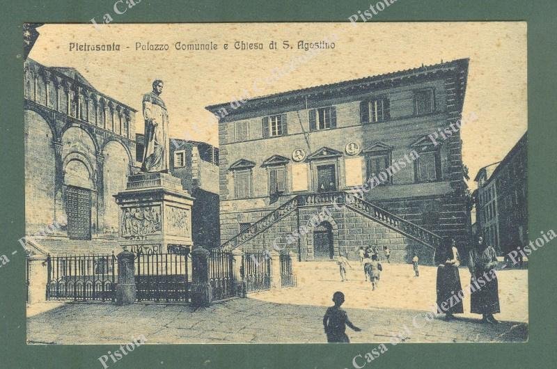 PIETRASANTA, Lucca. Palazzo comune. Cartolina d&#39;epoca viaggiata