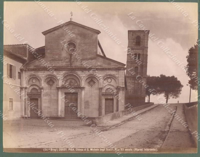 PISA. Chiesa di S.Michele degli Scalzi. Foto originale all&#39;albumina Brogi, …