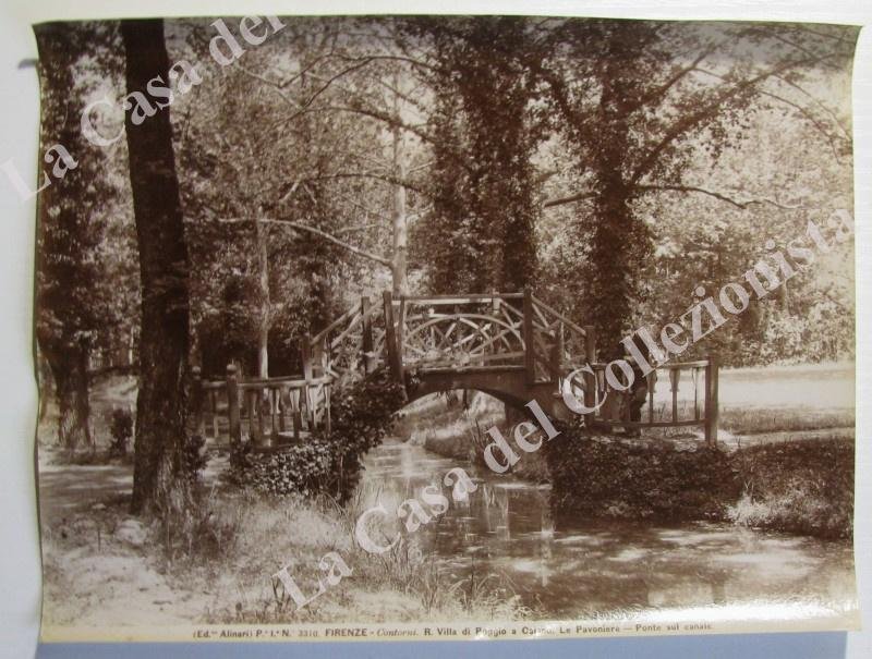 POGGIO A CAIANO, Firenze. Villa Reale, Ponte sul Canale. Foto …