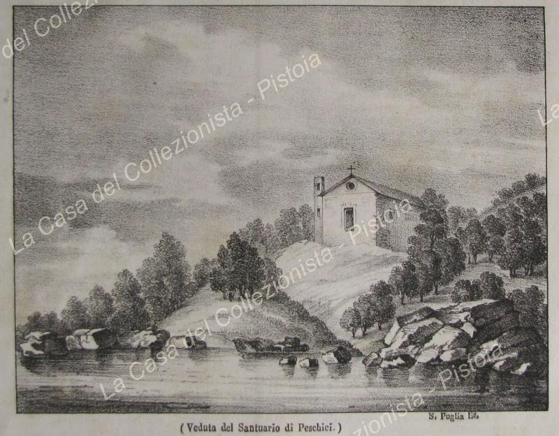 Puglia. GARGANO. Santuario di Peschici. Poliorama Pittoresco 1844. Intero fascicolo