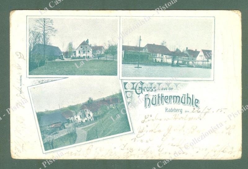 RADEMBERG, Germania. Cartolina d&#39;epoca viaggiata nel 1915