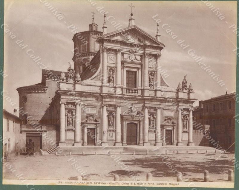 RAVENNA.Chiesa di S.Maria in Porto. Foto Alinari all&#39;albumina, circa 1890.