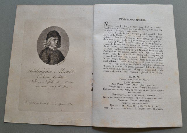 REGNO DI NAPOLI. Campania. FERDINANDO MANLIO, nato a Napoli nel …