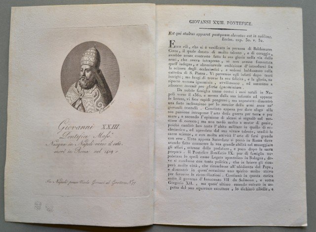 REGNO DI NAPOLI. Campania. GIOVANNI XXIII, nato in Napoli verso …