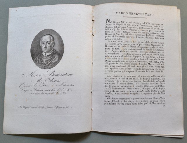 REGNO DI NAPOLI. Campania. MARCO BENEVENTANO, Abate Celestino chiamato La …