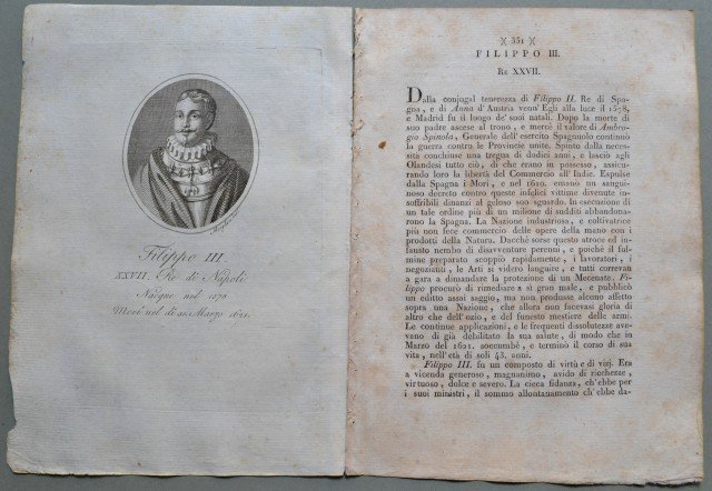 REGNO di NAPOLI. RE FILIPPO III (1578-1621).