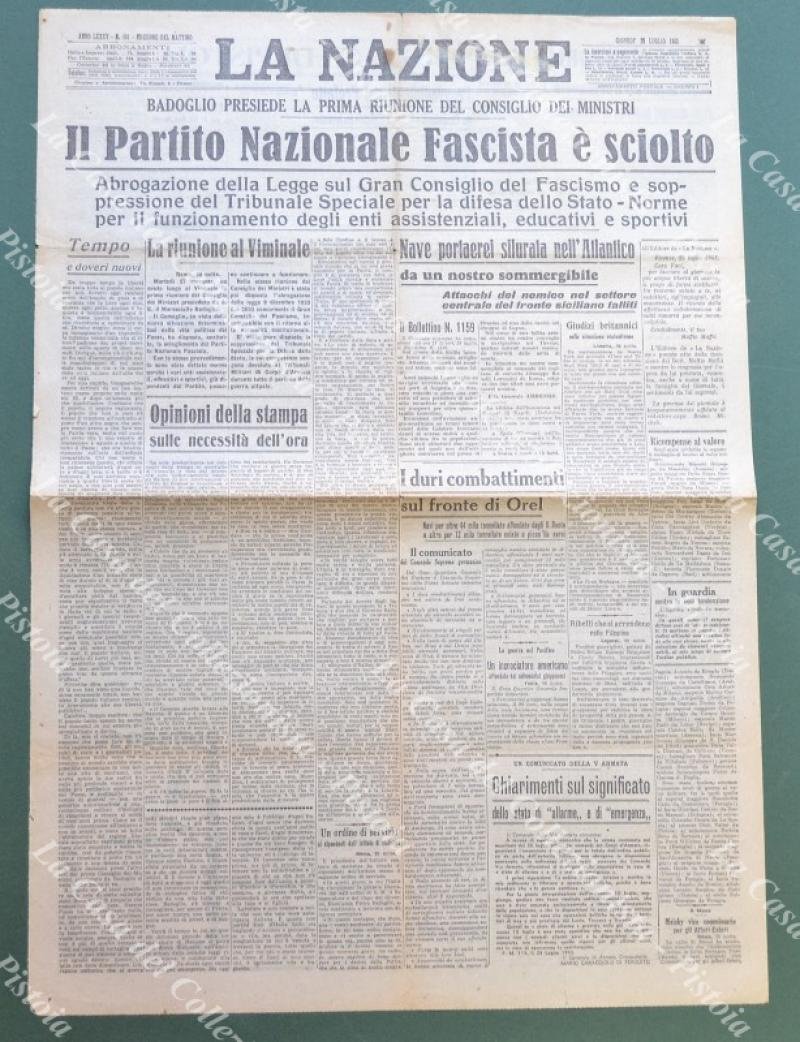 REPUBBLICA SOCIALE ITALIANA. IL PARTITO NAZIONALE FASCISTA E‚Äô SCIOLTO. La …