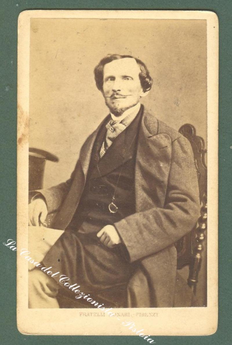 RICASOLI BETTINO (1809 - 1880), uomo politico. Foto d&#39;epoca all&#39;albumina. …