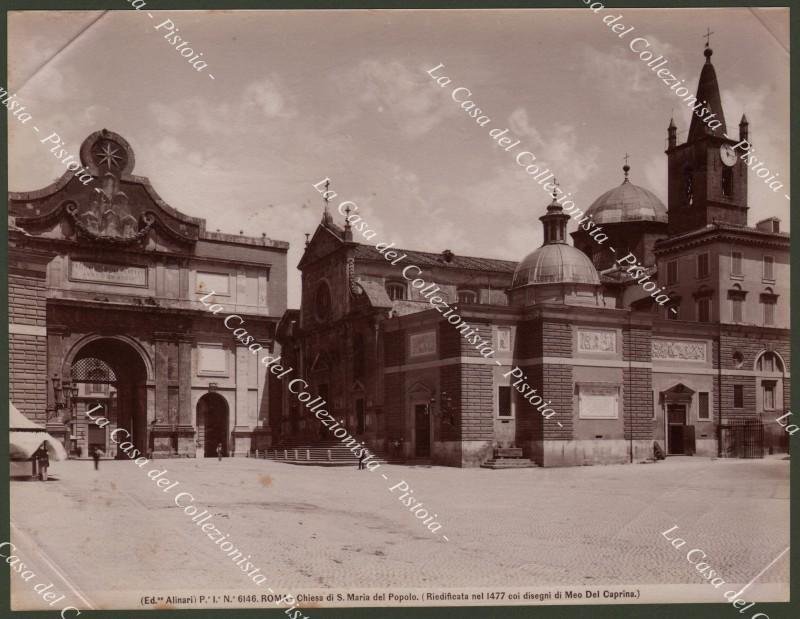 ROMA. Chiesa di S. Maria del Popolo. Fotografia originale, fine …