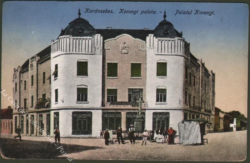 Romania. KARDNSEBES. Korongi Palota - Palatul Korongi. Cartolina d&#39;epoca.