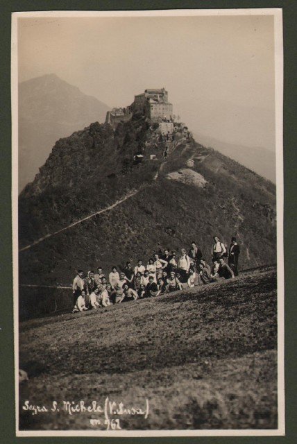 SAGRA S. MICHELE, Val di Susa, Torino. Cartolina fotografica, circa …