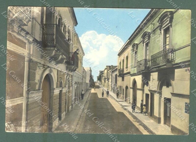 SANNICOLA, Lecce. Via Regina Elena. Cartolina d&#39;epoca viaggiata anni &#39;60