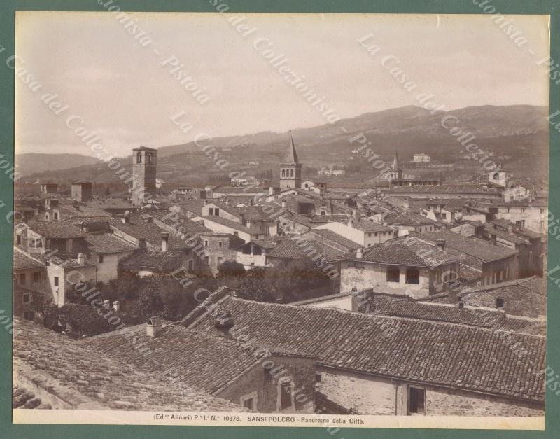 SANSEPOLCRO, Arezzo. Foto originale Alinari, circa 1890