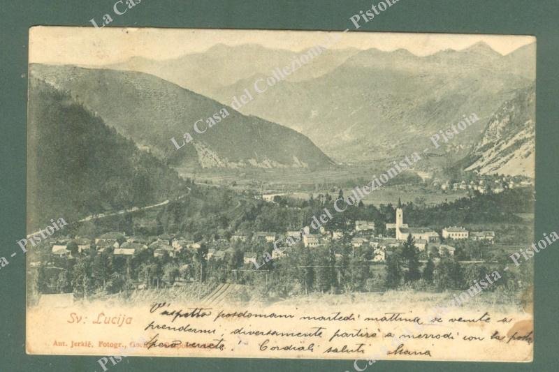 SANTA LUCIA, S.Lucija, Slovenia. Cartolina d&#39;epoca viaggiata nel 1901.
