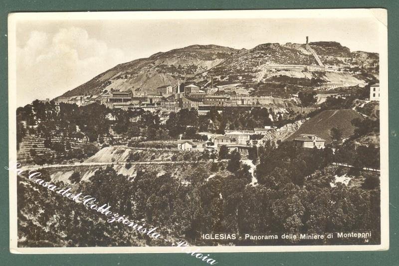 Sardegna. IGLESIAS. Panorama delle miniere di Monteponi.