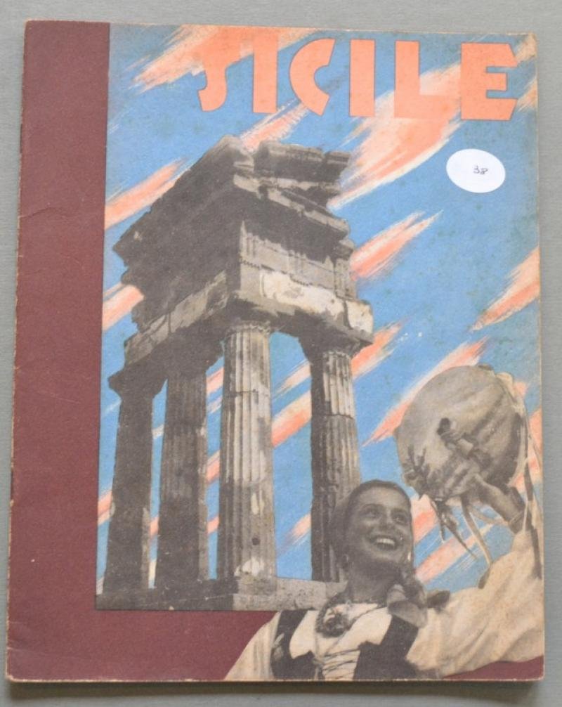 SICILIA. Opuscolo illustrato E.N.I.T. anno 1938. Copertina + 36 pagine.