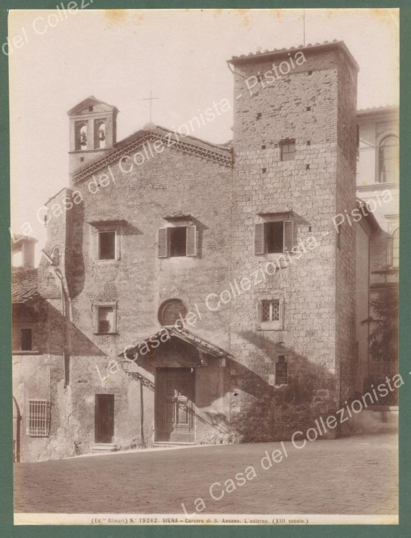 SIENA, Toscana. Carcere di S.Ansano. Foto Alinari, circa 1890