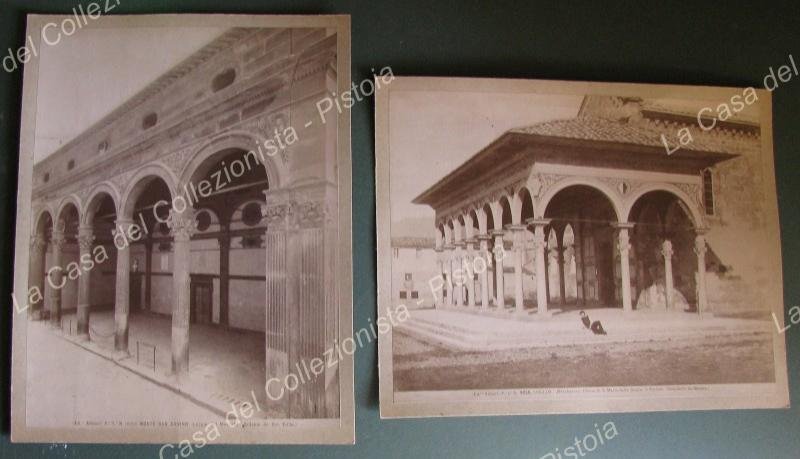 Toscana. AREZZO. Due fotografie Alinari databili alla fine del 1800