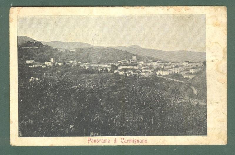Toscana. CARMIGNANO. Firenze. Panorama. Cartolina d&#39;epoca, primi &#39;900.