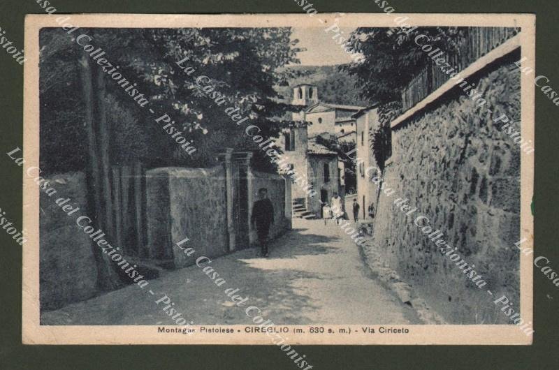 Toscana. CIREGLIO, Pistoia. Via Ciriceto. Cartolina d&#39;epoca 1941