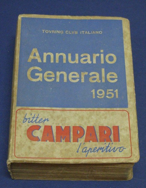 TOURING CLUB ITALIANO. Annuario generale 1951.
