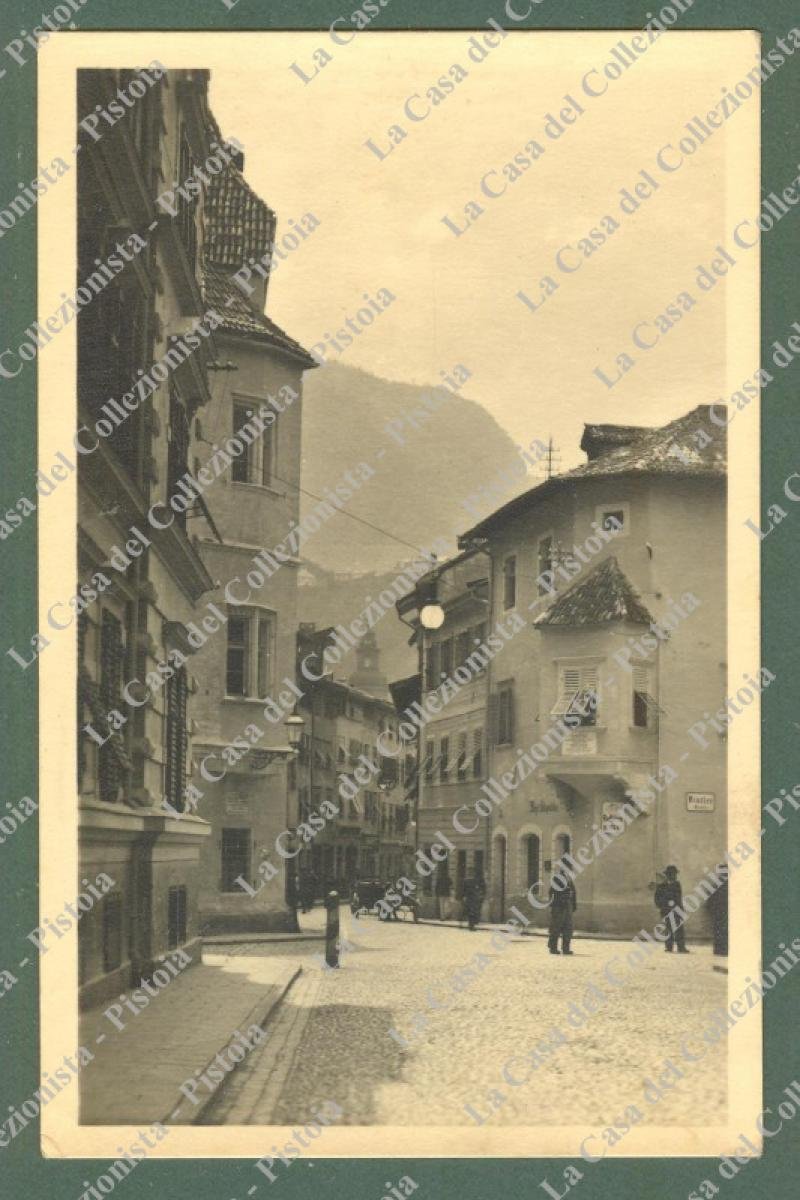 Trentino. BOLZANO. Via dei Bottai. Cartolina d&#39;epoca non viaggiata