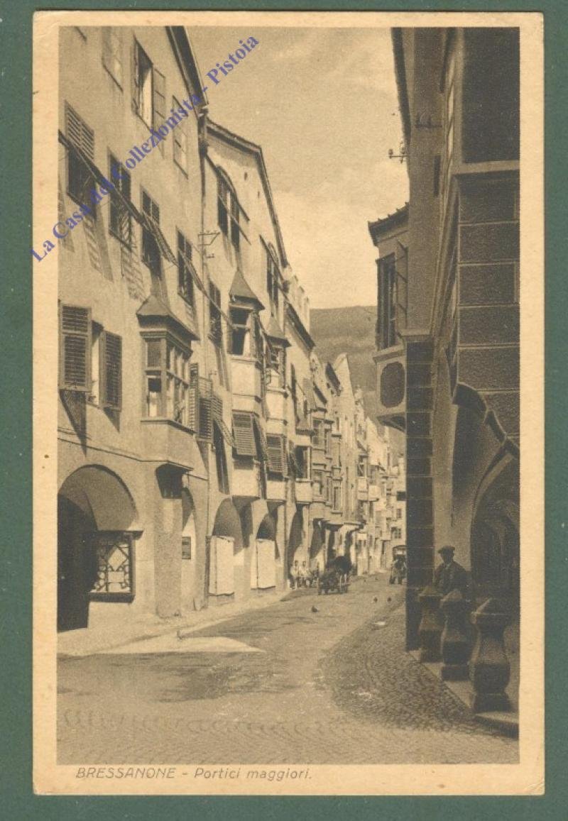 Trentino. BRESSANONE, Trento. Portici maggiori. Cartolina d&#39;epoca viaggiata