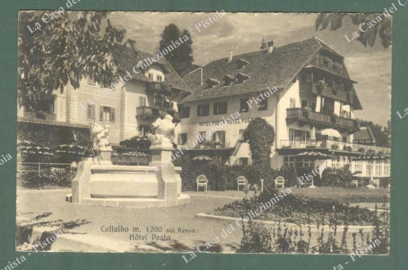 Trentino. COLLALBO, Bolzano. Hotel Posta. Cartolina d'epoca viaggiata nel 1929